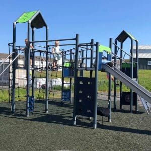 Green PERMABOUND Rubber Mulch Play Area Surface