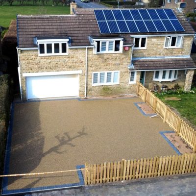 Buckwheat Driveway & Carameltia Pathway Installed