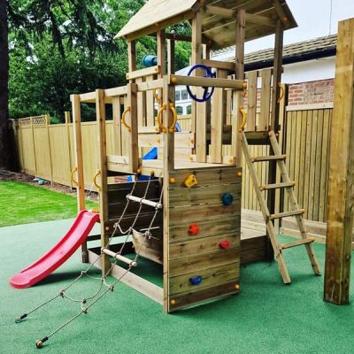 Playground Installed On Green Colourbound Surface